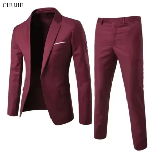 Abiti da sposa da uomo eleganti 2 pezzi 3 blazer set giacche gilet pantaloni moda classica completo outfit 2025 costume formale 1
