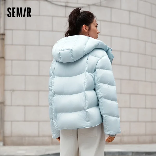Semir Piumino Donna Inverno Imbottitura in Piumino Tre Resistente al Calore-Generante Antistatico 2025 Nuovo Tartaruga Indietro di Media Lunghezza Donna Wea 3