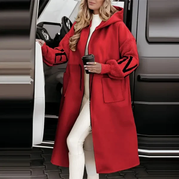 Autumu inverno donna Parka giacca cappotto lungo bianco con cappuccio cappotti caldi spessi donna nuovi eleganti abiti casual alla moda da donna 5
