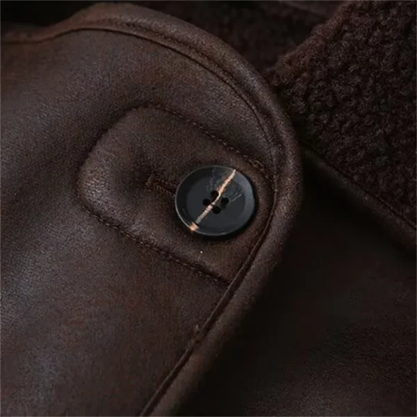 2024 Autunno Nuovo stile di abbigliamento da donna Cappotto giacca double face integrato in pelliccia con colletto ribaltabile alla moda e versatile 4