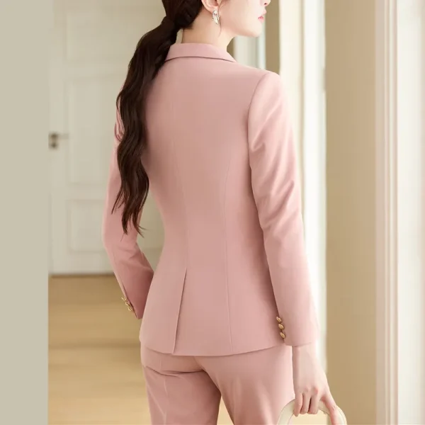 NAVIU 2 pezzi blazer abiti per le donne New Buiness Chic manica lunga giacca casual e pantaloni Office Lady abbigliamento da lavoro moda elegante 2