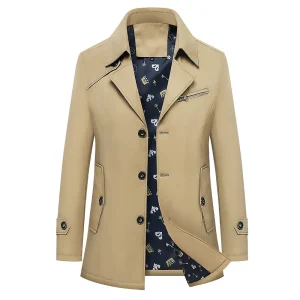 8XL Primavera Autunno Uomo Trench lungo Moda Trench stile britannico Uomo Capispalla casual Punk Giacche Giacca a vento Marca 1
