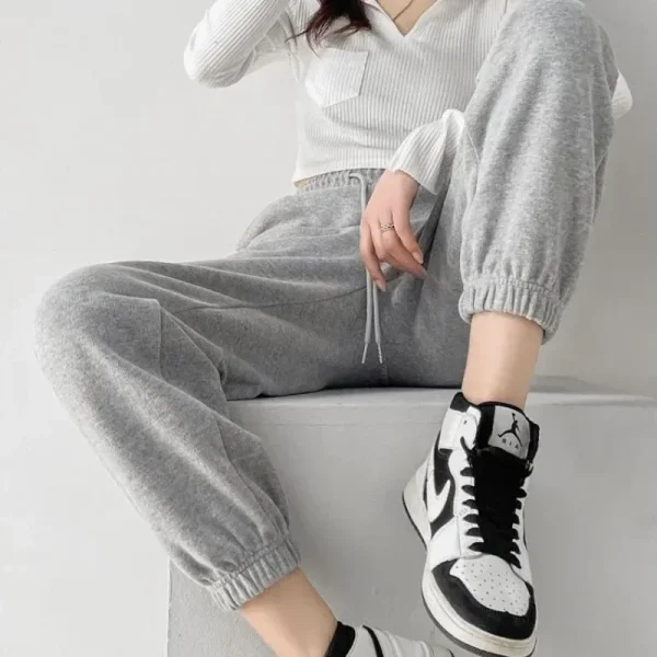Pantaloni pantaloni da donna elastici In vita tutti medi originali Casual nuovi In pantaloni femminili anni '90 comodi elasticizzati Chic ed eleganti G 6