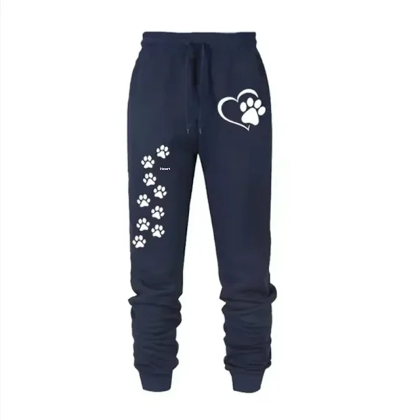 Pantaloni casual da donna comodi e larghi a vita alta Primavera Autunno Pantaloni sportivi lunghi di nuovo stile Alla moda taglie forti 3