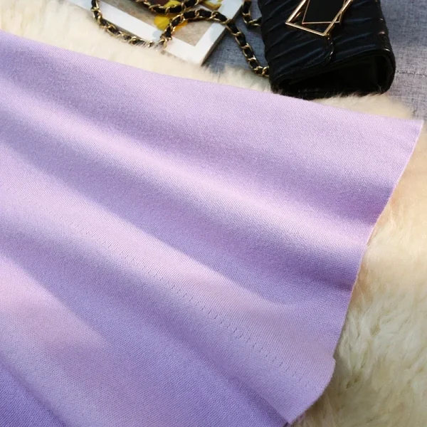 Seoulish 2024 nuovo autunno inverno a vita alta gonne a maglia da donna alla moda tinta unita coreano ufficio signora gonne Casual 6