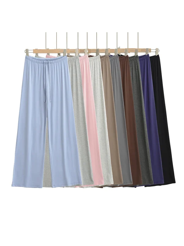 Pantaloni da yoga da donna Leggings sportivi Tinta unita Pantaloni larghi a gamba larga Collant da donna Leggins da allenamento fitness Abbigliamento da palestra 1