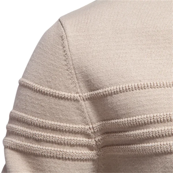 AIOPESON Maglione pullover girocollo da uomo lavorato a maglia in cotone spogliato di qualità autunno inverno maglioni caldi da uomo 5