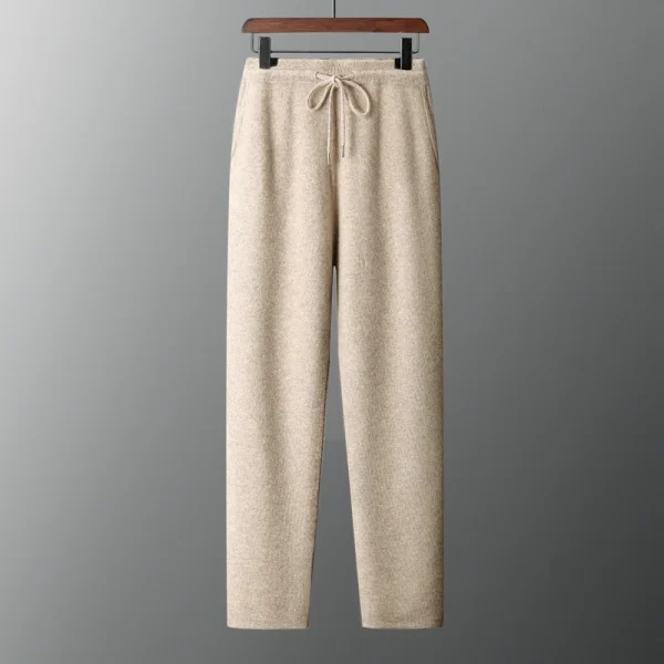 MVLYFLRT Abito da uomo in maglia di lana merino Mezza altezza Cardigan con cerniera Pantaloni lunghi Tuta Abbigliamento casual alla moda 24592431 5