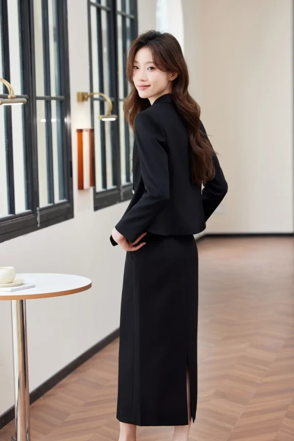 AIYSSA2025 Giacca + gonna da abito in due pezzi da donna professionale alla moda. Squisito, elegante, morbido e confortevole 4