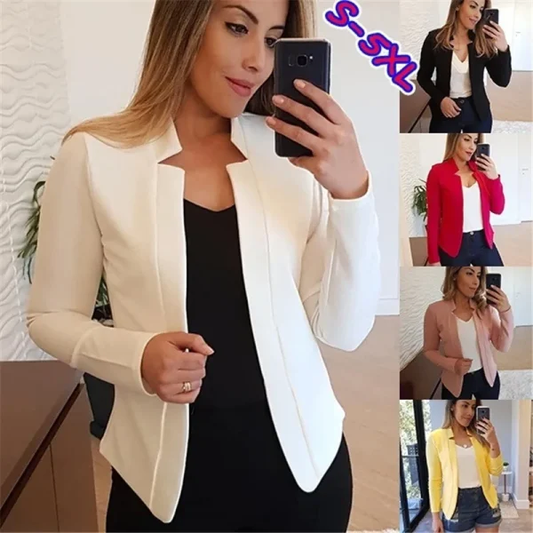 Top giacca da abito professionale casual in tinta unita slim fit nuovo stile autunno e inverno 1