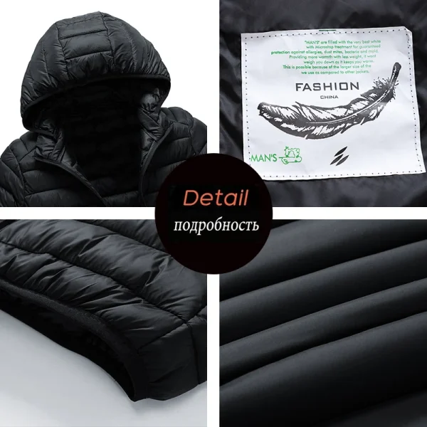 8XL Uomo Nuovo Autunno Inverno Caldo Impermeabile Parka Giacca Cappotto Mens Con Cappuccio Casual Outwear Cappello Staccabile Abiti Parka Cappotto Maschile 6