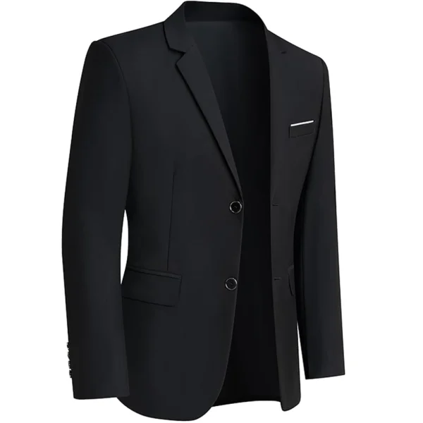 Blazer formali da uomo Giacche da completo in tessuto elasticizzato Pronto per ufficio Matrimonio Slim Fit Sottile 2025 Sport casual da uomo di alta qualità 6