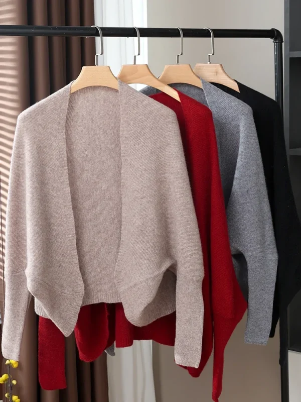 2024 Oversize 100% Lana Lavorato A Maglia Scialle Poncho Vecchio Stile Soldi Donne Mantello di Spessore Casual Morbido Caldo Cappa Accogliente Cardigan Invernali 3