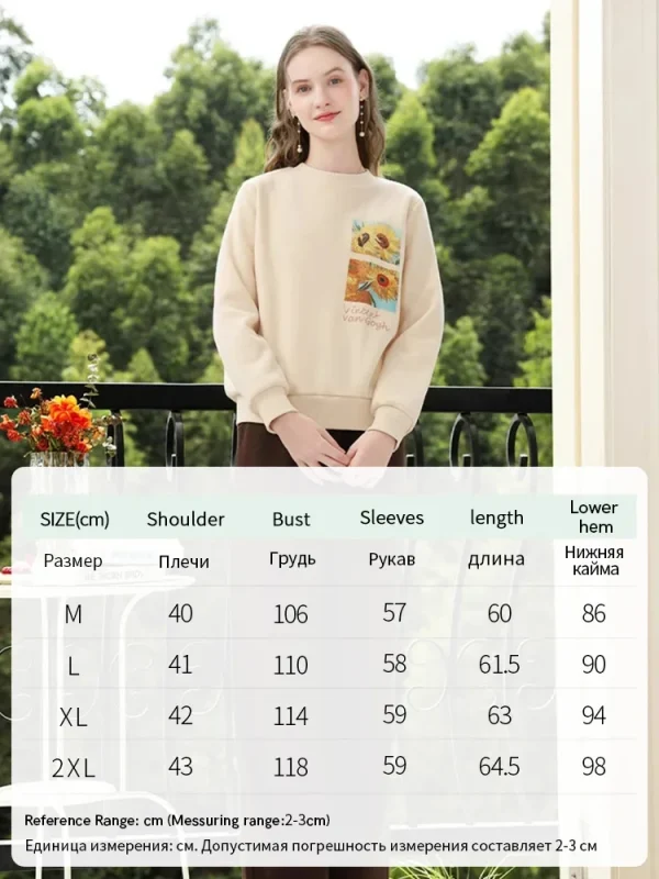 I BELIEVE YOU Color albicocca o-collo felpa con cappuccio da donna vestiti autunnali 2024 donne Graphic New Basics pullover Casual Top 2244195845 6