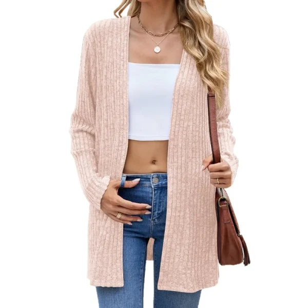 Harajuku Cappotto sottile Cardigan Donna Casual Giacca basic Moda Capispalla Giacche Abbigliamento donna Autunno Streetwear Nuovo Ropa Mujer 2