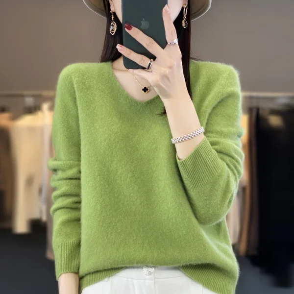 2025 maglione di cashmere da donna 100% lana maglione di lana da donna maglione pullover lavorato a maglia maglione autunno e inverno maglione pullover 2