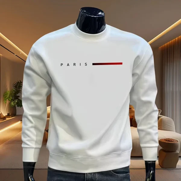 Felpe con cappuccio O-Collo da uomo moda casual Parigi di alta qualità primavera autunno caldo morbido maniche lunghe T-shirt uomo casa pullover all'aperto 2