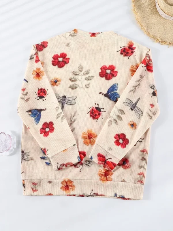 Miyouj Maglione da donna Donna Pullover allentato oversize Top con fondo autunnale 2025 Top lavorato a maglia invernale lavorato a maglia Maglione lavorato a maglia stampato 2
