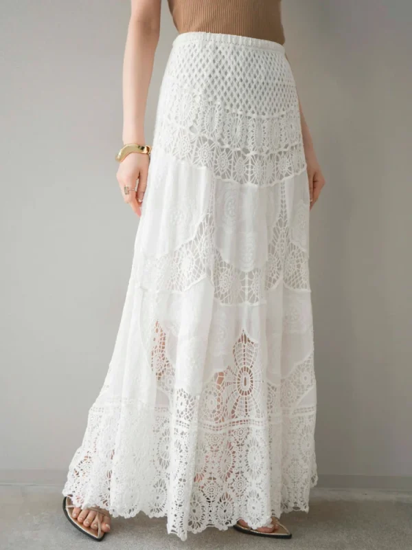 Gonna lunga bohémien con altalena Gonna Boho chic ricamata da donna 2025 Abiti per le vacanze estive 6