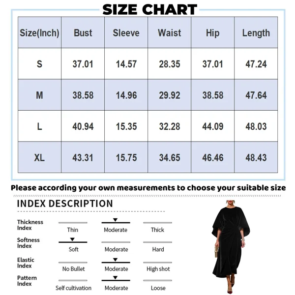 Abito lungo in velluto dorato di lusso per donna Elegante vita elegante manica a pipistrello Abito a maniche lunghe Abiti da sera autunnali Abiti 5