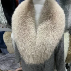 Inverno vera pelliccia di volpe collo donna peloso naturale pelliccia di procione sciarpa scialli scaldacollo di lusso avvolge per cappotto sciarpe di pelliccia di grandi dimensioni 1
