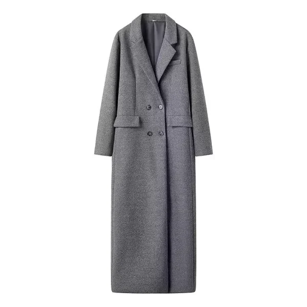 Blazer da pendolarismo quotidiano da donna Cappotto lungo di lana Elegante chic Capispalla versatile Autunno Inverno Giacca da donna Blazer Streetwear 2