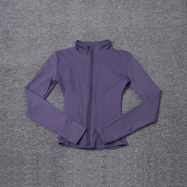 Giacca sportiva da donna Camicia a maniche lunghe Cappotto da allenamento Abbigliamento da allenamento per palestra Abbigliamento sportivo da yoga 6