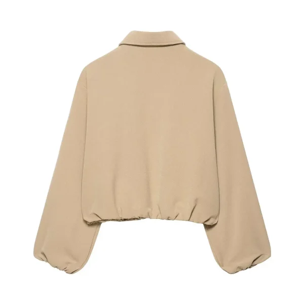 Giacca da donna per pendolari transfrontalieri con colletto Capispalla pilota versatile Manica intera Vestibilità ampia Marchio cinese alla moda 5