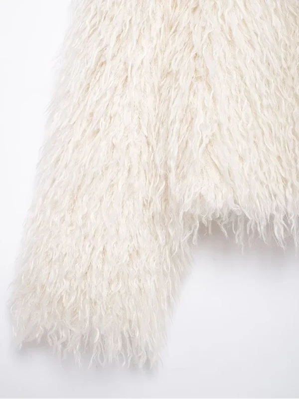 2024 nuovo autunno e inverno donna caldo corto abbigliamento in cotone donna Casual cappotto in pelliccia sintetica cappotto alla moda tinta unita femminile 6