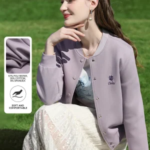VOCI BELIEVE YOU Tweed Abbigliamento da baseball Cappotti per donna 2025 Primavera Nuova giacca corta monopetto con ricamo francese 2251185951 1