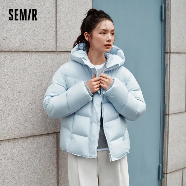Semir Piumino Donna Inverno Imbottitura in Piumino Tre Resistente al Calore-Generante Antistatico 2025 Nuovo Tartaruga Indietro di Media Lunghezza Donna Wea 2