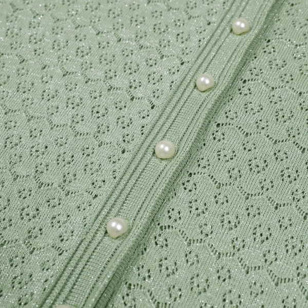 Di alta Qualità Lavorato A Maglia Donna 2025 Autunno Inverno Nuovo Alla Moda O-Collo Manica Lunga Perla Slim Fit Temperamento Abito Femminile 3
