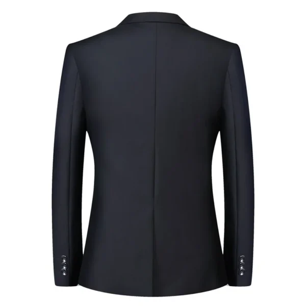Blazer formali da uomo Giacche da abito in tessuto elasticizzato Pronto per ufficio Slim Fit Matrimonio Sottile Casual da uomo 2025 Sport di alta qualità 5