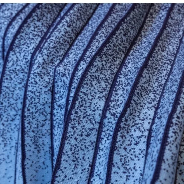 Moda coreana autunno/inverno donna elastico in vita pieghettato contrasto colore semplicità vita alta allentata gonna a trapezio di media lunghezza 5