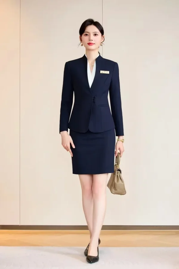 Gonna da donna professionale AIyssa + abito blazer, temperamento elegante, design unico, nuovo stile autunno e inverno 2025 3