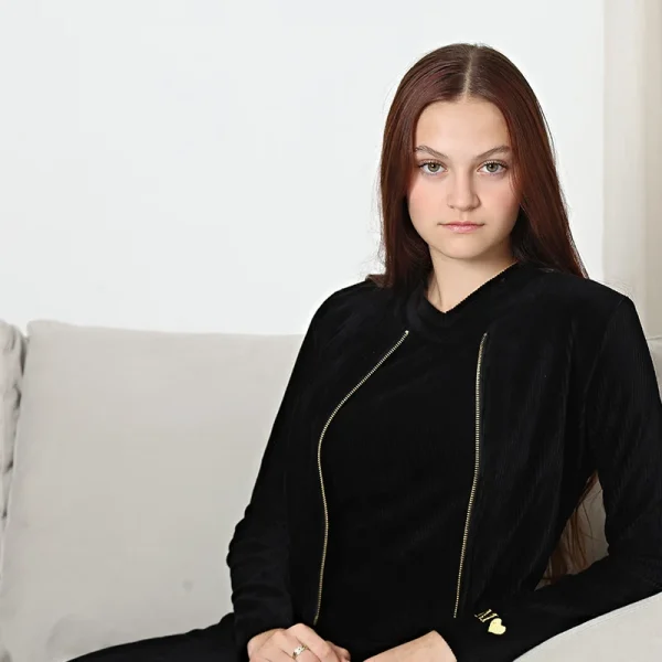 Abito lungo per donna e ragazza, bel set top in velluto a coste con cerniera e perline, abito senza maniche in velluto a coste nero per abiti invernali da donna XS-XXL 4