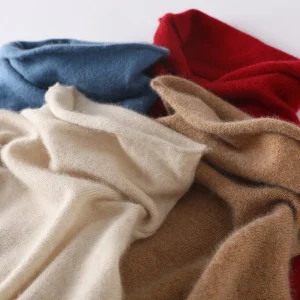 100% maglione di pura lana Merino autunno donna inverno manica lunga collo alto Pullover caldo di alta qualità tinta unita maglione lavorato a maglia di base 1