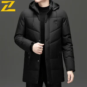 2025 Parka con cappuccio da uomo nuovo moda lusso inverno per il tempo libero giacca imbottita piumino in cotone impermeabile e caldo per esterni 1