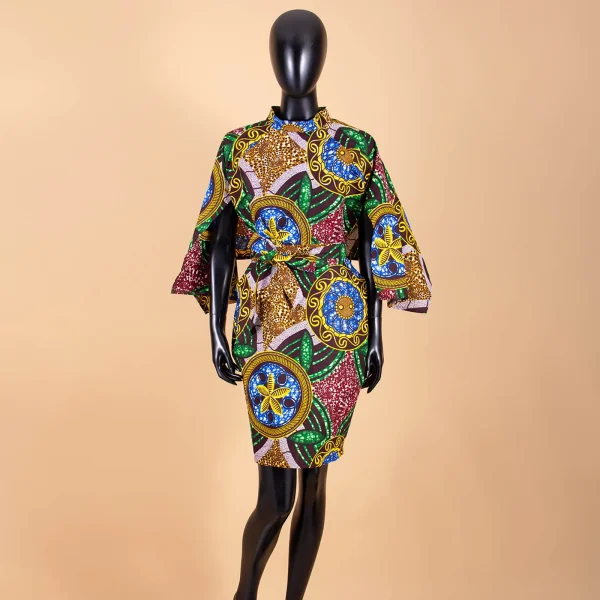 2025 abiti africani per le donne AFRIPRIDE bazin riche ankara stampa puro cotone privato personalizzato cera batik arco o-collo abito S1825092 2