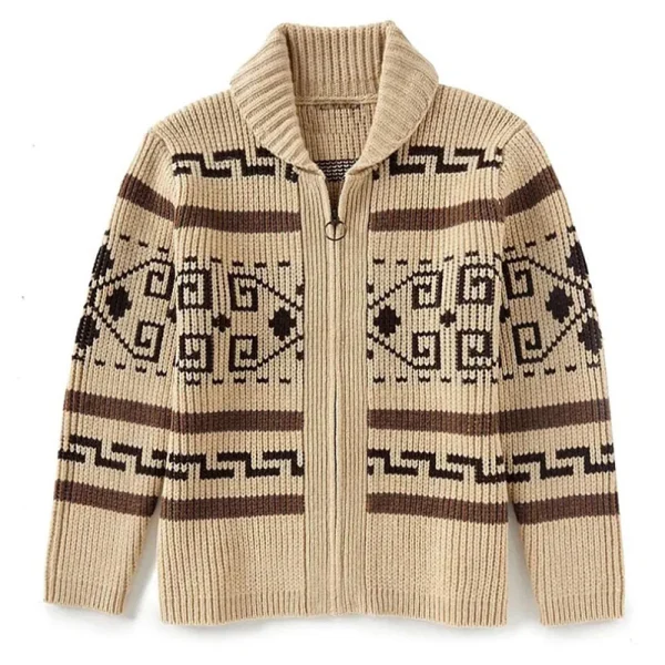 Cardigan invernale da uomo maglioni moda uomo maglione lavorato a maglia cappotti termici caldi Casual uomo casimmer risvolto giacche lavorate a maglia abbigliamento 5