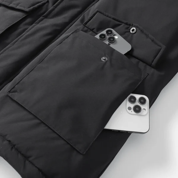-15 gradi inverno nuova giacca in cotone caldo con cappuccio in cotone ispessito di alta qualità per uomo giacca sportiva oversize antivento sportiva allentata 5