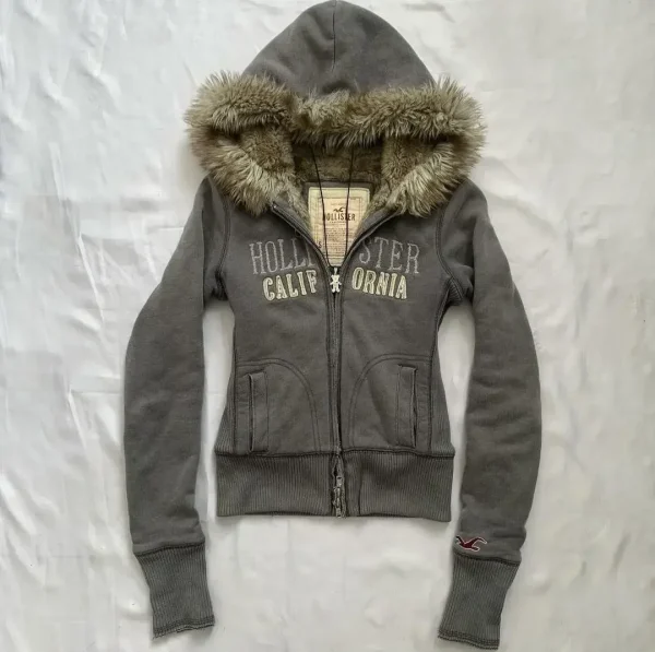 Felpa con cappuccio calda con cerniera Joker di tendenza della moda americana da donna Street Y2K Felpa imbottita in pile allentato casual Felpa con cappuccio Harajuku Punk Rock 2