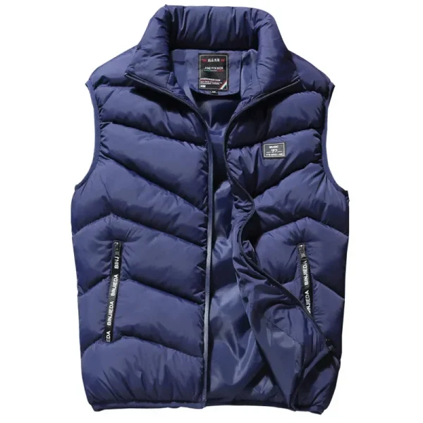 8XL 7XL Plus size gilet da uomo di marca giacca da uomo gilet senza maniche giacche invernali uomo cappotti casual gilet da uomo in cotone addensare gilet 3