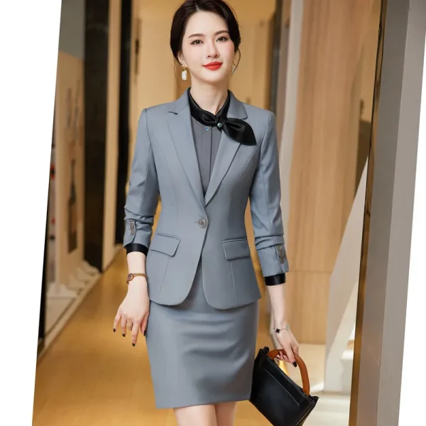 NAVIU abiti da lavoro formali abiti da gonna Blazer professionale femminile feminos Uniform Styles Office Ladies Work Wear Outifits Set 2