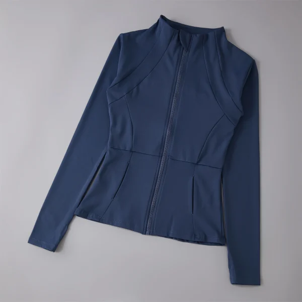 Abbigliamento da yoga Giacca a vento Abbigliamento sportivo Donna da corsa Felpa a maniche lunghe Giacche sportive Top da donna Top da allenamento Abbigliamento sportivo 6