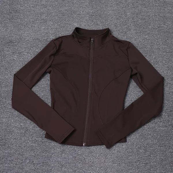 Giacca sportiva da donna Camicia a maniche lunghe Cappotto da allenamento Abbigliamento da allenamento per palestra Abbigliamento sportivo da yoga 1