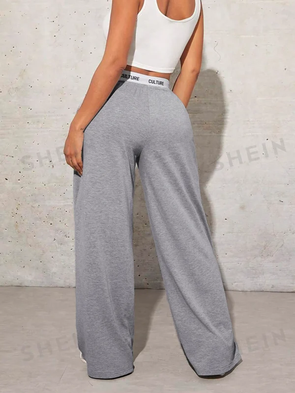 Pantaloni stampati Love da donna Pantaloni larghi da donna semplici casual autunnali e invernali Abbigliamento femminile ampio e confortevole 5