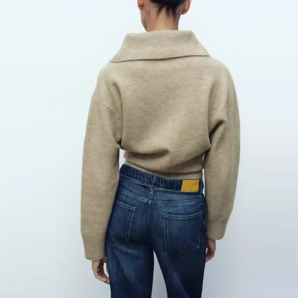 Maglione nuovo da donna 2025 Pullover primaverile Maglione chic elastico sottile caldo per giovani Maglione da studente di moda di strada da donna 2