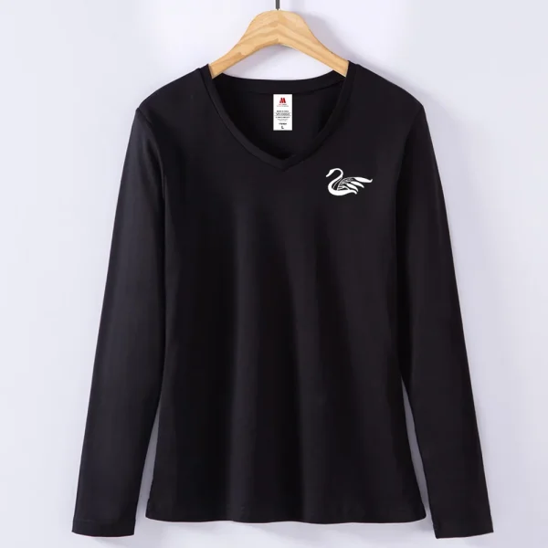 New Summer Tops For Women Print Swan Pattern Tee Shirts Femme T-Shirt da donna in cotone T-Shirt da donna Cygnus taglia 5XL 4