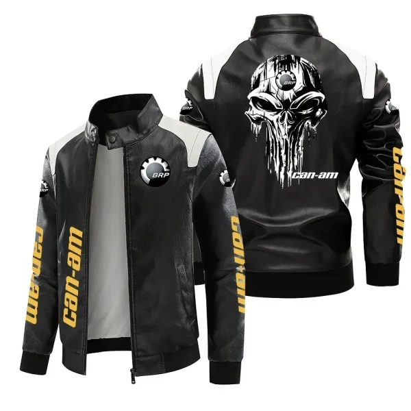 Abbigliamento da moto da uomo da corsa Giacca da moto Brp Can-am Abbigliamento da moto invernale Protector420 Giacca da moto impermeabile in pelle PU 1